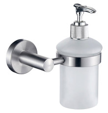 LEDEME L71727 Дозатор настенный стекло НЕРЖ