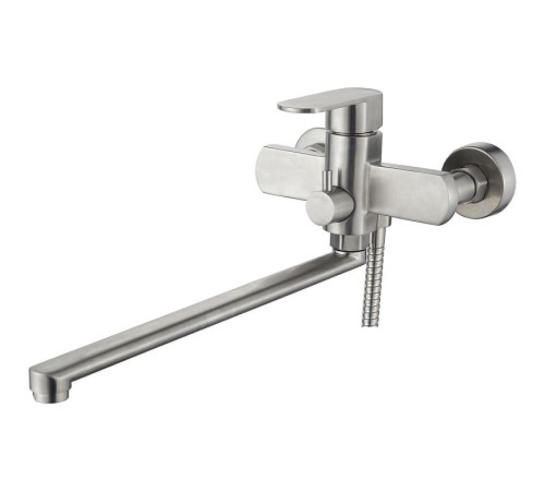 LEDEME L72216 Смеситель для ванныс длинным изливом  из нержав. стали
