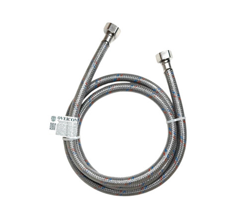 Шланг 1/2"х1/2" ВВ с силикон.обмотке 100 см "OVERCON"