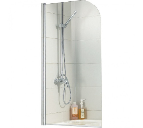 MERRIT Душевая шторка 700*1500, пр-ль серебро, стекло прозр 5 мм. Easy Clean распашная