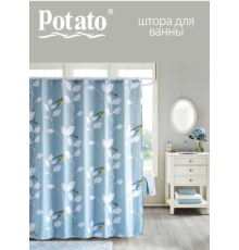 POTATO P8820 Штора для ванной 180*180