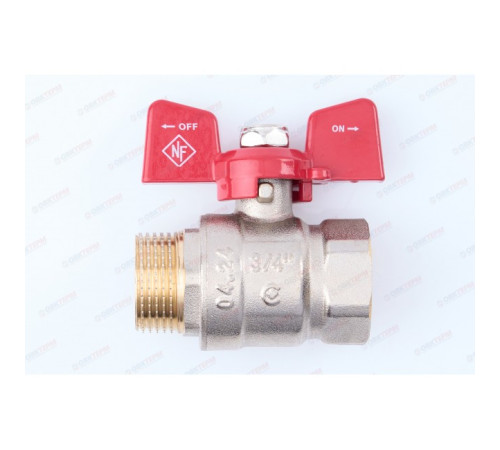 Кран шаровый ROMMER 3/4" ВН бабочка усиленный