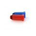 Комплект длинных полипропиленовых пробок с резьбой 1/2" (красная + синяя)