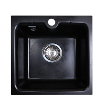 Кухонная мойка GranAlliance G-28 черный,410х410х185