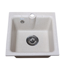 Кухонная мойка GranAlliance G-28 бежевый,410х410х185