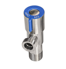 Кран для подкл. с/т приборов  CHAMPION VAL-02 1/2" - 1/2", НЕРЖ. круглый КРАСНЫЙ