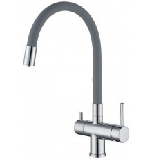 G4398-30(смеситель  для кухни с подключением фильтра питьевой воды.серый/хром  )