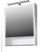 Зеркало-шкаф Простор 600" белое 580х135х700 б/с СЕРЫЙ КАМЕНЬ RADO