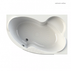 Акриловая ванна Ирма 169х110 (левосторонняя), фронтальная панель, полотенцедержатель, каркас