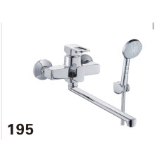 KLG 195 Cмеситель для ванны, длин.нос