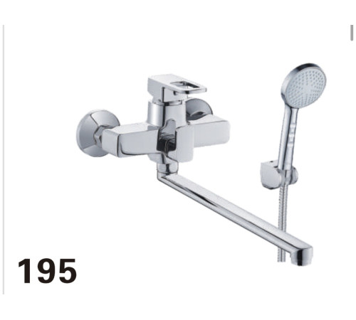 KLG 195 Cмеситель для ванны, длин.нос